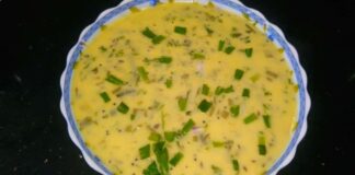 લીલી ડુંગળી ની કઢી - Lili dungli ni kadhi - લીલી ડુંગળી ની કઢી બનાવવાની રીત - Lili dungli ni kadhi banavani rit