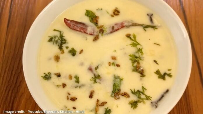 સફેદ કઢી - Safed kadhi - સફેદ કઢી બનાવવાની રીત - Safed kadhi banavani rit - safed kadhi recipe in gujarati