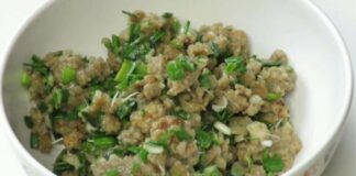 Bajra lila lasan no churmo - બાજરા લીલા લસણ નો ચુરમો