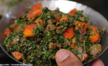 Gajar methi nu shaak - ગાજર મેથી નું શાક