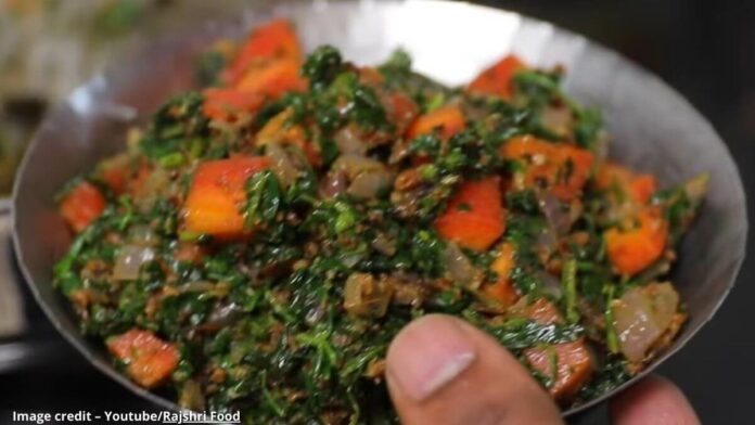 Gajar methi nu shaak - ગાજર મેથી નું શાક