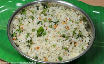 Kakdi pauva - કાકડી પૌવા