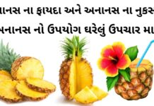 Ananas na fayda in Gujarati - Pineapple na fayda in Gujarati - અનાનસ ના ફાયદા - પાઈનેપલ ના ફાયદા - Pineapple juice fayda