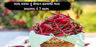 lal marcha na fayda in Gujarati - red chili health benefits in Gujarati - લાલ મરચા ના ફાયદા