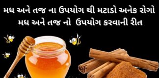 Madh ane Taj no Upyog karvani rit - Madh ane Taj no Upyog - મધ અને તજ ના ફાયદા