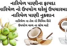 નારિયેળ પાણીના ફાયદા - નારિયેળ નો ઉપયોગ ઘરેલું ઉપચારમા - નાળિયેર ના ફાયદા - નાળિયેર પાણી પીવાના ફાયદા - nariyal pani na fayda - coconut water benefits in Gujarati