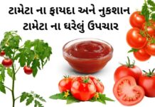 ટામેટા ના ફાયદા - ટામેટા વિશે માહિતી - ટામેટા ખાવાના ફાયદા - tomato benefits in Gujarati - tameta na fayda