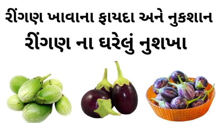રીંગણ ખાવાના ફાયદા - રીંગણ ના ફાયદા - રીંગણ ના નુકશાન - ringan na fayda - brinjal benefits in Gujarati