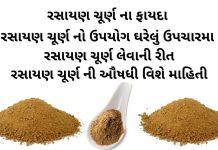 રસાયણ ચૂર્ણ ના ફાયદા - રસાયણ ચૂર્ણ નો ઉપયોગ ઘરેલું ઉપચારમા - રસાયણ ચૂર્ણ લેવાની રીત - રસાયણ ચૂર્ણ વિશે માહિતી - રસાયણ ચૂર્ણ ની ઔષધી - rasayan churna benefits in gujarati - rasayan churna ingredients in gujarati - rasayan churna na fayda