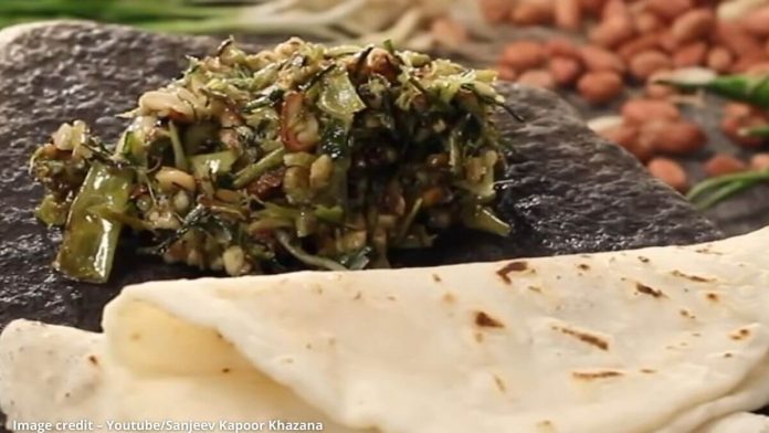 Lila lasan no theso banavani rit - Lila lasan no theso recipe in gujarati - લીલા લસણનો ઠેસો બનાવવાની રીત