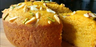 મેંગો સુજી કેક બનાવવાની રીત | mango suji cake recipe in gujarati - mango suiji cake banavani rit
