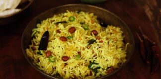 કાચી કેરી ના રાઈસ બનાવવાની રીત - Kachi keri na rice banavani rit - Raw mango rice recipe in gujarati
