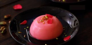 રોઝ મિલ્ક પુડિંગ બનાવવાની રીત - Rose Milk Pudding banavani rit - Rose Milk Pudding recipe in gujarati