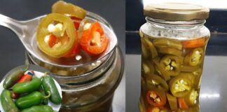 જેલોપિનો નું અથાણું બનાવવાની રીત - Jalapeno nu thanau banavani rit - Jalapeno Pickle recipe in gujarati