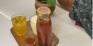 કેસર એલચી ની સીરપ બનાવવાની રીત - Kesar elchi ni syrup banavani rit - Kesar elchi syrup recipe in gujarati