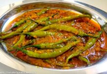 લીલા મરચાં નું શાક - લીલા મરચાં નું શાક બનાવવાની રીત - Lila marcha nu shaak banavani rit - Lila marcha nu shaak recipe in gujarati