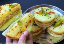 સેન્ડવીચ ઢોકળા - Sandwich dhokla - સેન્ડવીચ ઢોકળા બનાવવાની રીત - Sandwich dhokla banavani rit