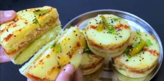 સેન્ડવીચ ઢોકળા - Sandwich dhokla - સેન્ડવીચ ઢોકળા બનાવવાની રીત - Sandwich dhokla banavani rit