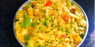 Vatana pankobi nu shaak - વટાણા પાનકોબી નું શાક