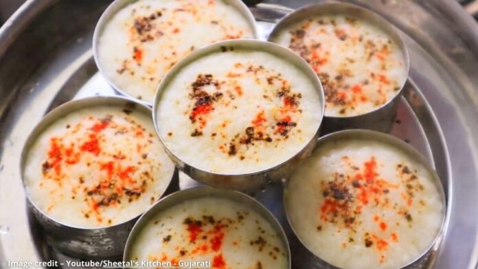 Farail Dhokla - ફરાળી ઢોકળા