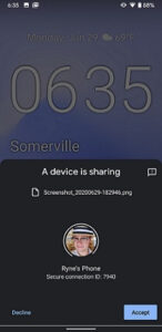 Googles android nearby share Step 8