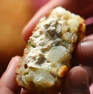Stuffed Sabudana Vada - સાબુદાણા વડા બોમ્બ - farali sabudana recipe - farali sabudana vada recipe in gujarati