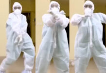 વિડીયો: મુંબઈ ની 1 Doctor નો PPE Kit પહેરી કરેલો Dance Video ઇન્ટરનેટ પર લાખો લોકોએ જોયો doctor-dances-on-garmi-while-wearing-ppe-kit