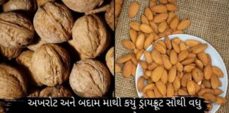 અખરોટ અને બદામ માથી કયું ડ્રાયફ્રૂટ સૌથી વધુ ફાયદાકારક છે? – dry fruit અખરોટ અને બદામ માથી કયું ડ્રાયફ્રૂટ સૌથી વધુ ફાયદાકારક છે - dry fruit