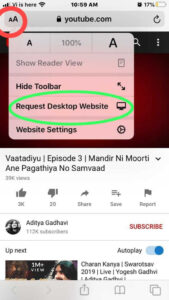 iOS Play YouTube Videos in background Step-1
