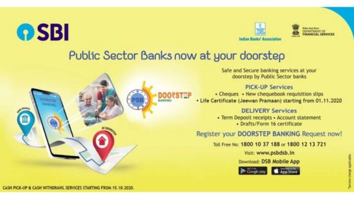 SBI DoorStep Banking Details SBI DoorStep Banking Details