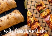 પનીર ટિક્કા રૂમાલી રોલ રેસીપી – Paneer Tikka Rumali Roll Paneer Tikka Rumali Roll Recipe in Gujarati - Paneer Tikka Rumali Roll Recipe - પનીર ટિક્કા રૂમાલી રોલ રેસીપી