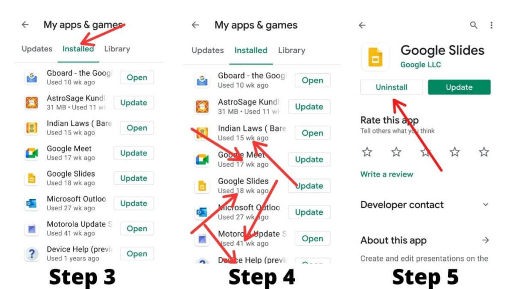 free up memory by Removing unused Application