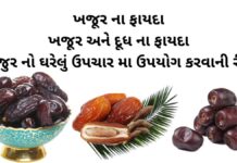 ખજૂર ના ફાયદા | ખજૂર અને દૂધ ના ફાયદા | ખજુર નો ઘરેલું ઉપચાર મા ઉપયોગ ખજૂર ના ફાયદા - ખજૂર અને દૂધ ના ફાયદા-khajur na fayda- health benefits of dates in Gujarati