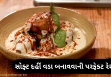 સોફ્ટ અને સ્ટફ્ડ દહીં વડા બનાવવાની પરફેકટ રેસીપી | Soft dahi vada recipe in Gujarati સોફ્ટ દહીં વડા બનાવવાની રેસીપી - Soft dahi vada recipe in Gujarati