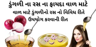 ડુંગળી ના રસ ના ફાયદા વાળ માટે અને વિવિધ રીતે ઉપયોગ કરવાની રીત ડુંગળી ના રસ ના ફાયદા વાળ માટે - વાળ માટે ડુંગળીનો રસ - benefits of onion juice for hair in Gujarati - ડુંગળી ના રસનો ઉપયોગ