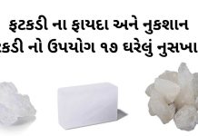 ફટકડી ના ફાયદા, નુકશાન અને ફટકડી નો ઉપયોગ ૧૭ ઘરેલું નુસખામા કરવાની રીત ફટકડી ના ફાયદા - ફટકડી ના ઉપાય - ફટકડીનો ઉપાય - ફટકડી નો ઉપયોગ - fatakdi na fayda - fatakdi no upyog gujarati ma