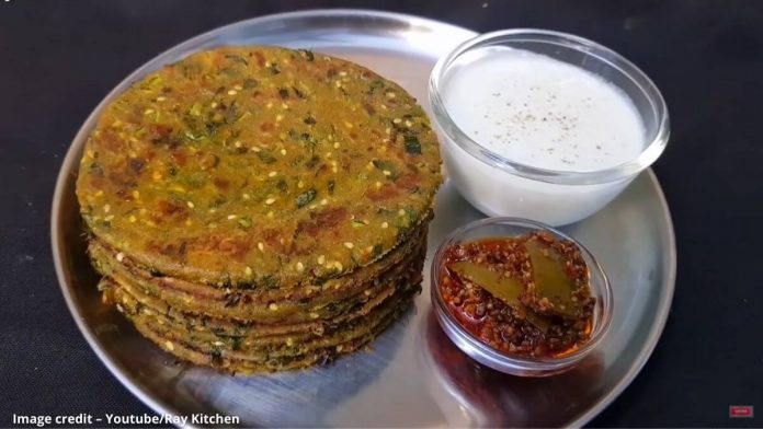 Bajra methi thepla banavani rit બાજરી ના લોટ ના થેપલા બનાવવાની રીત - Bajra methi thepla banavani rit - બાજરી ના લોટ ના ઢેબરા બનાવવાની રીત - bajri ni lot na dhebra banavani rit - Bajri na thepla Recipe in Gujarati
