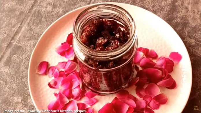 gulkand banavani rit ગુલકંદ બનાવવાની રીત - gulkand recipe in gujarati - gulkand banavani rit