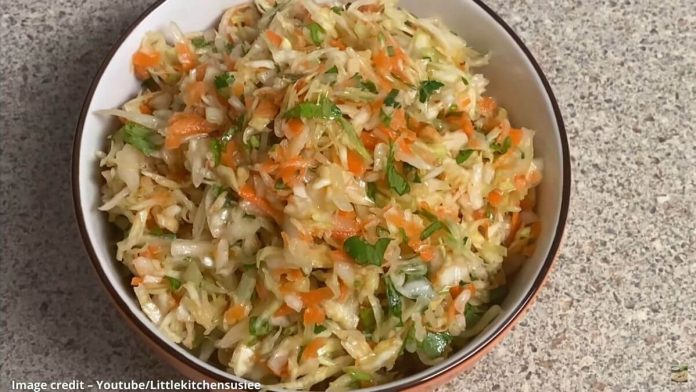 pan kobi salad recipe in gujarati પાન કોબી સલાડ બનાવવાની રીત - pan kobi salad recipe in gujarati - pan kobi salad banavani rit video