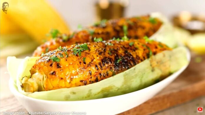 tandoori bhutta recipe in gujarati તંદુરી ભુટ્ટો બનાવવાની રીત - tandoori bhutta banavani rit - tandoori bhutta recipe in gujarati