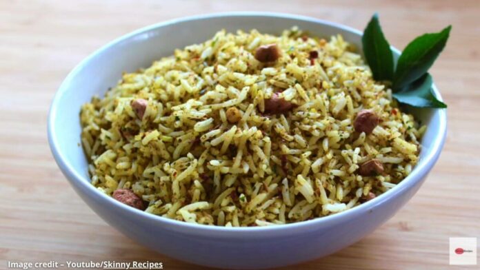 Mitha limda na paan vala bhaat banavani rit મીઠા લીમડા ના પાન વાળા ભાત બનાવવાની રીત - Mitha limda na paan vala bhaat banavani rit - Mitha limda na paan vala bhaat recipe in gujarati